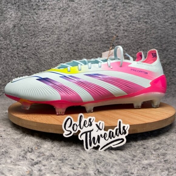 Adidas Predator Elite FG Soccer Stellar Icon Pack Size 7 Men Blue Pink IE3950